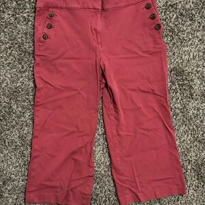 Loft brand high rise slim wide leg trousers